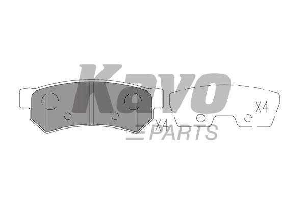 Колодки гальмівні дискові {задн.} KAVO PARTS KBP-1020 - Фото #1