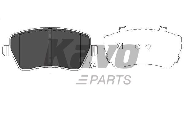 Колодки тормозные дисковые KAVO PARTS KBP-6559 - Фото #1