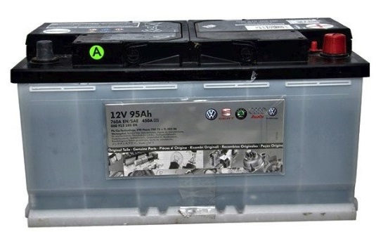 Батарея аккумуляторная с индикатром 12В 95А / ч VAG 000 915 105 DK - Фото #1