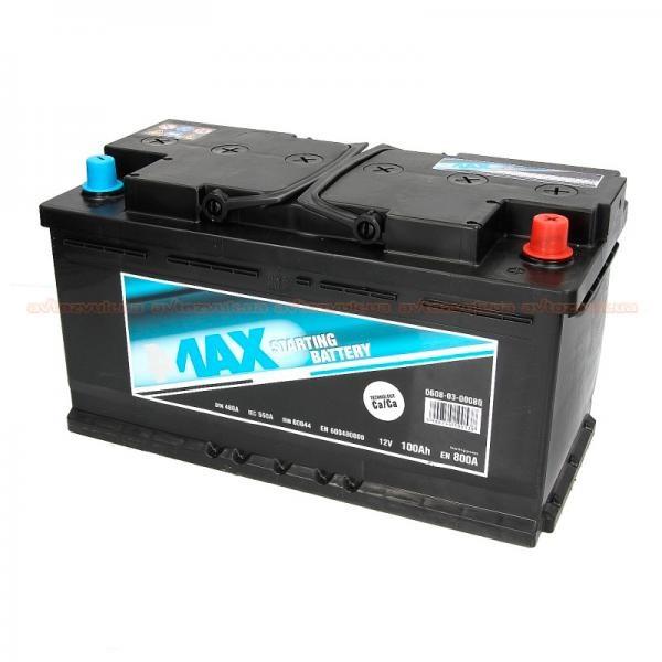 Батарея аккумуляторная 4max Ecoline 12В 100Ач 800A(EN) R+ 4MAX 0608-03-0008Q