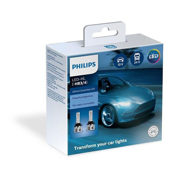 Комплект автоламп Philips LED HB3/4 11005UE2 Ultinon Essential Х2 (шт.) PHILIPS 11005UE2X2 - Фото #1