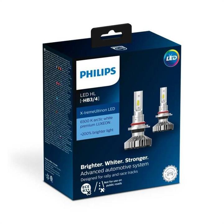 Комплект Philips LED HB3/4 11005 XUW X-treme Ultinon (+200%) 6500K X2 (шт.) PHILIPS 11005XUWX2 - Фото #1