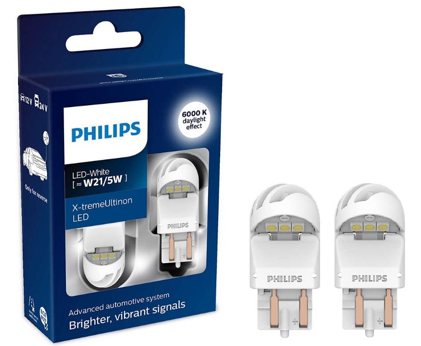 Лампа светодиодная Philips X-tremeUltinon LED gen2 W21/5W 12/24V W3x16q (2 шт.) PHILIPS 11066XUWX2 - Фото #1