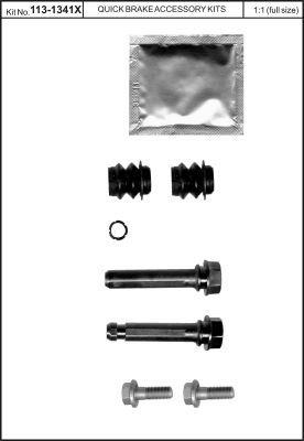 Шпильки направляющие тормозного суппорта, комплект OJD (QUICK BRAKE) 113-1341X - Фото #1