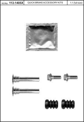 Шпильки направляющие тормозного суппорта, комплект OJD (QUICK BRAKE) 113-1405X - Фото #1