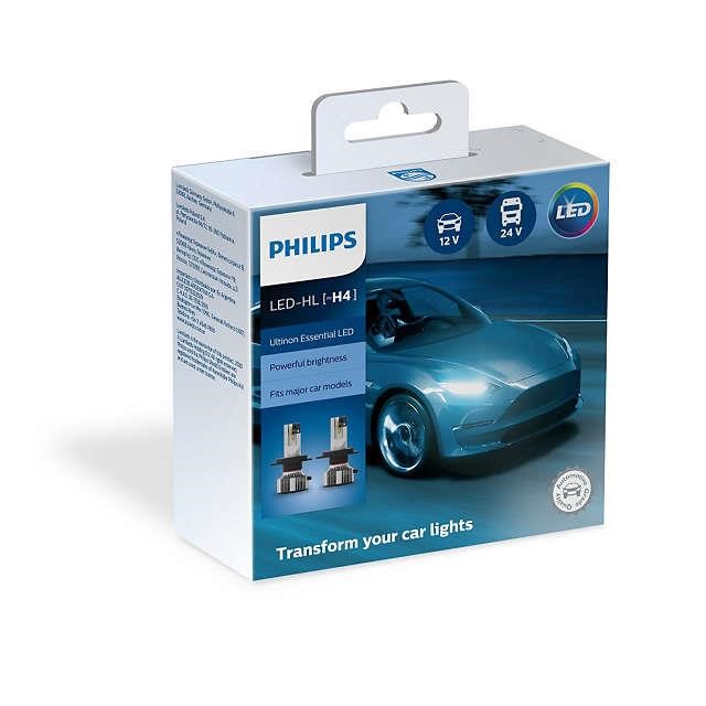 Комплект автоламп Philips LED H4 11342UE2 Ultinon Essential Х2 (шт.) PHILIPS 11342UE2X2 - Фото #1