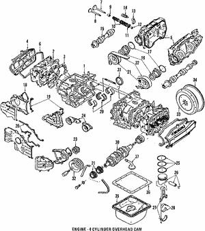 Вкладыши шатунные, комплект SUBARU 12108-AA890