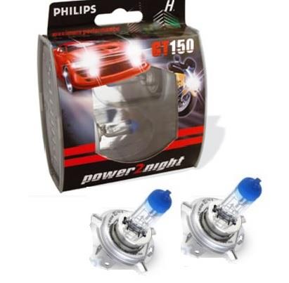 Лампа галогенная Philips Power2Night GT150 H4 12V 60/55W (2 шт.) PHILIPS 12342GT150S2