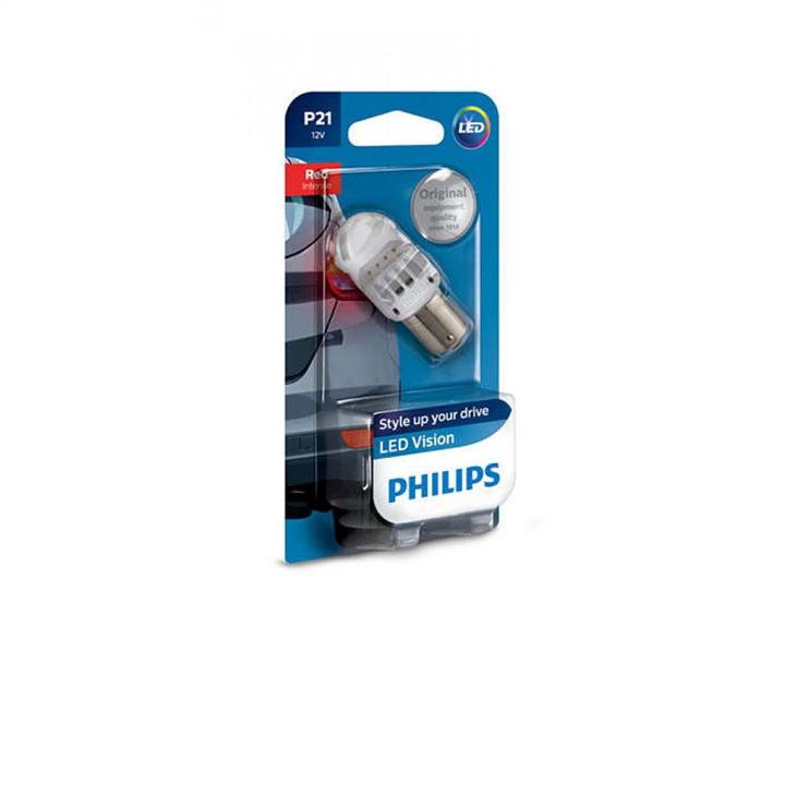 Лампа светодиодная Philips Vision LED P21W 12V BA15s PHILIPS 12839REDB1 - Фото #1