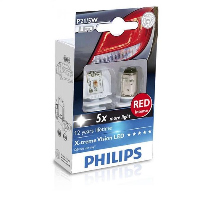Лампа светодиодная Philips X-Treme Vision LED P21/5W 12/24V BAY15d PHILIPS 12899RX2 - Фото #1