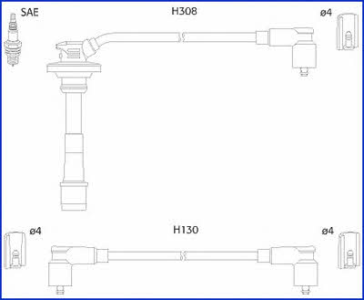 Комплект дротів запалювання HCO 134562 - Фото #1
