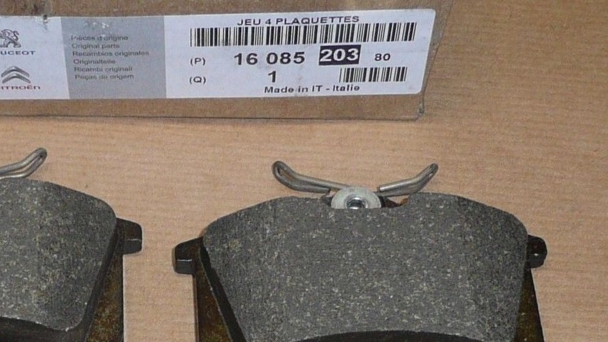 Колодки тормозные дисковые, комплект Citroen/Peugeot 16 085 203 80