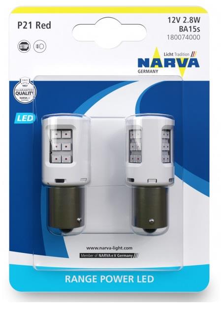 Лампа светодиодная Narva Range Power LED P21W 12V BA15s NARVA 180074000 - Фото #1
