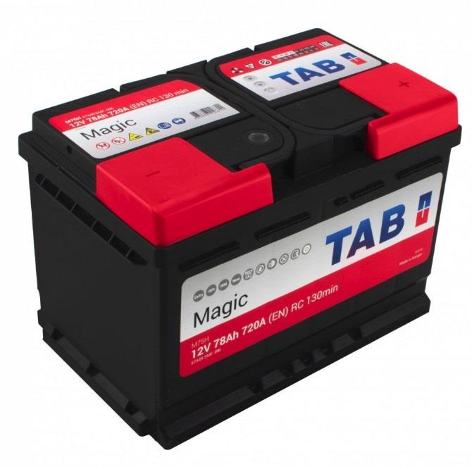 Батарея аккумуляторная TAB Magic 12В 78Ач 720A(EN) R+ TAB 189080 - Фото #1