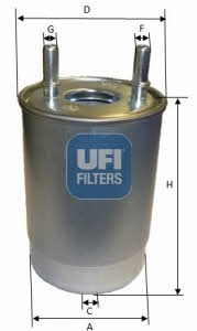 Топливный фильтр UFI 24.108.00 - Фото #1
