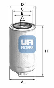 Топливный фильтр UFI 24.500.00 - Фото #1