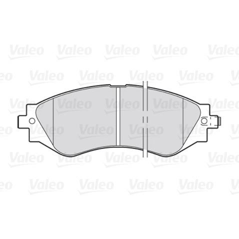 Комплект тормозных колодок, дисковый тормоз VALEO 301361 - Фото #1