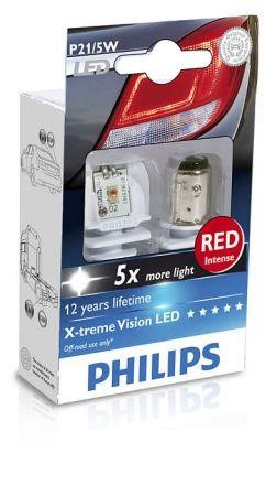Лампа светодиодная Philips X-Treme Vision LED P21/5W 12/24V BAY15d PHILIPS 38420830 - Фото #1