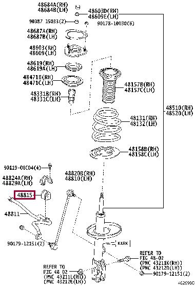Втулка стабілізатора переднього Toyota/Lexus 48815-28171 - Фото #1