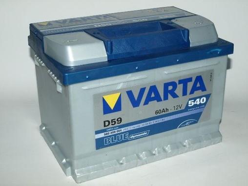 Акумулятор 60Ah-12v VARTA BD(D59) (242х175х175),R,EN540 VARTA 560 409 054 - Фото #1