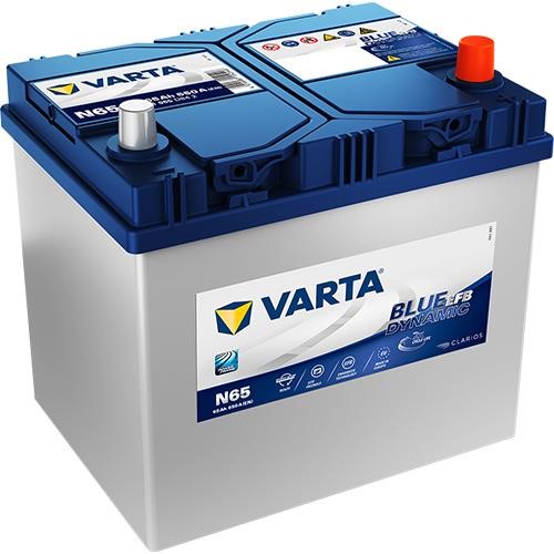 Батарея акумуляторна Varta Blue Dynamic EFB 12В 65Ач 650A(EN) R+ VARTA 565501065D842 - Фото #1
