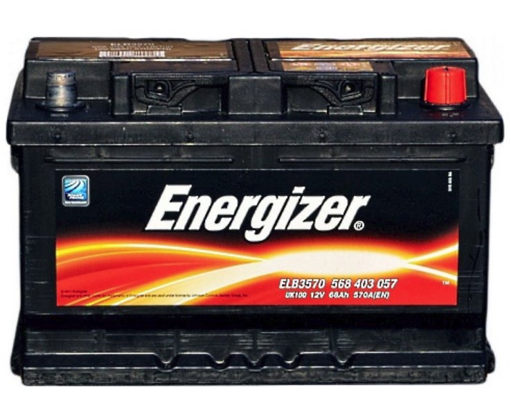 Аккумулятор 68Ah-12v Energizer (278х175х175), R,EN570 РАСПРОДАЖА ENERGIZER 568 403 057