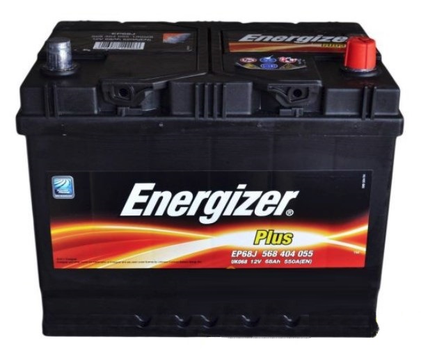 Батарея акумуляторна Energizer Plus 12В 68Ач 550A(EN) R+ ENERGIZER 568 404 055 - Фото #1