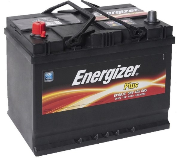 Батарея аккумуляторная Energizer Plus 12В 68Ач 550A(EN) L+ ENERGIZER 568 405 055 - Фото #1