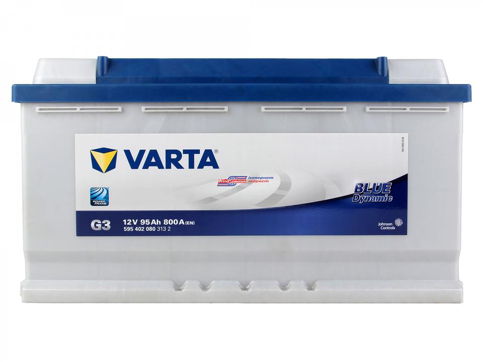 Аккумулятор 95Ah-12v VARTA BD(G3) (353х175х190),R,EN800 VARTA 595 402 080 - Фото #1