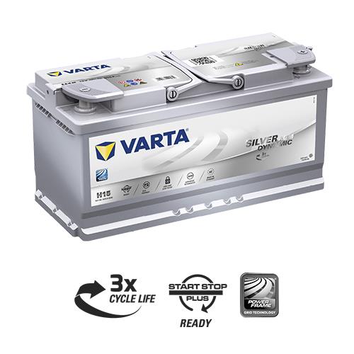 Акумулятор 105Ah-12v VARTA Start-Stop Plus AGM (394х175х190), R, EN 950 VARTA 605 901 095 - Фото #1