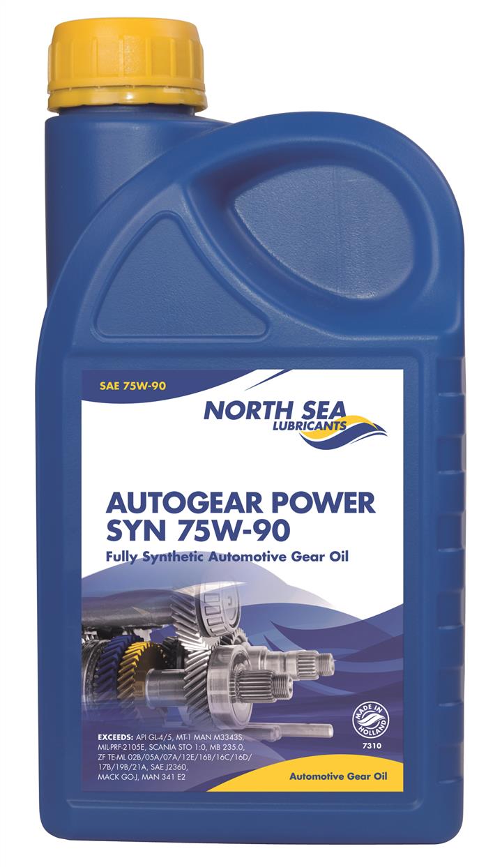 Масло трансмиссионное North Sea Lubricants AUTOGEAR POWER SYN 75W-90, 1 л NORTH SEA LUBRICANTS 7310/1