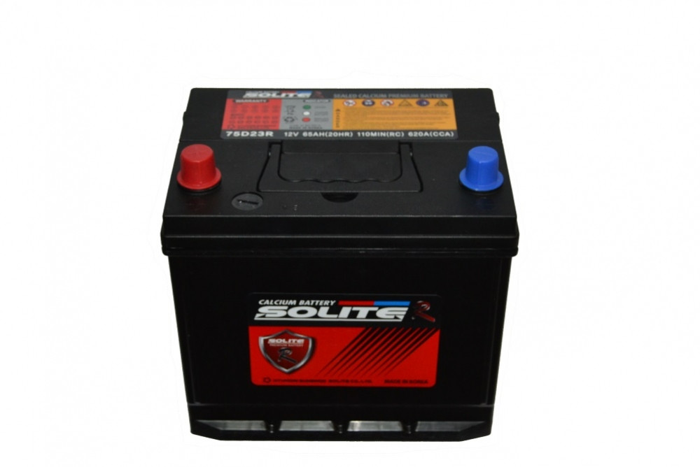 Батарея аккумуляторная Solite r 12В 65Ач 620A(EN) L+ Solite r 75D23R - Фото #1