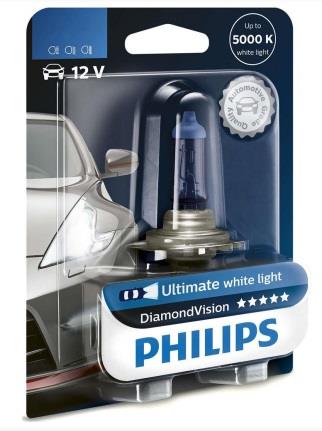 Лампа накаливания HB4 12V 55W P22d Diamond Vision 1шт blister 5000K (пр-во Philips) PHILIPS 9006DVB1 - Фото #1