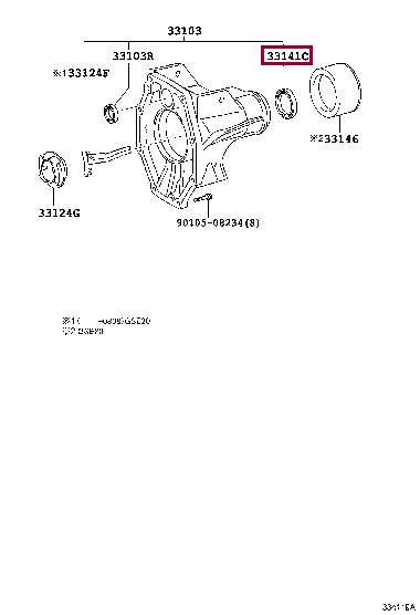 Сальник Toyota/Lexus 90311-42040