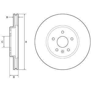 Тормозной диск DELPHI BG4783C