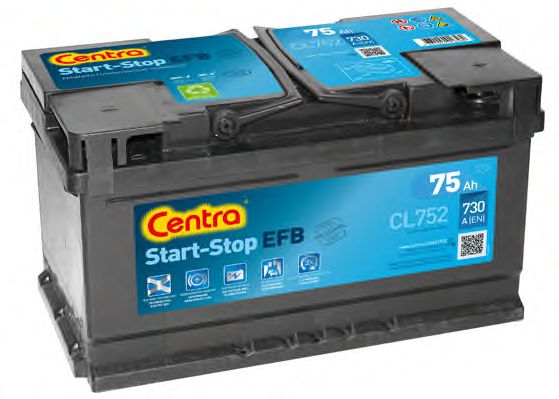 Стартерная аккумуляторная батарея CENTRA CL752