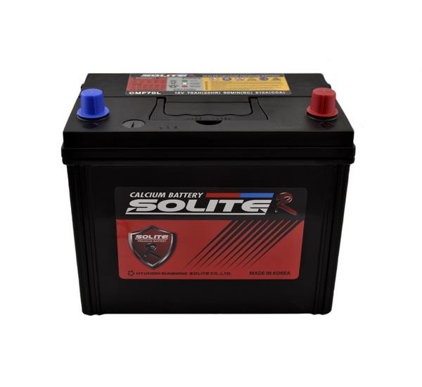 Батарея аккумуляторная Solite r 12В 70Ач 610A(EN) R+ Solite r CMF70L - Фото #1