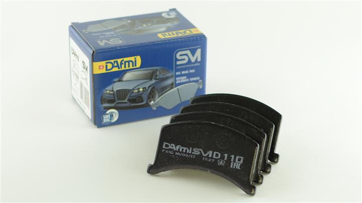 Колодки тормозные дисковые, комплект DAFMI D110SM - Фото #1