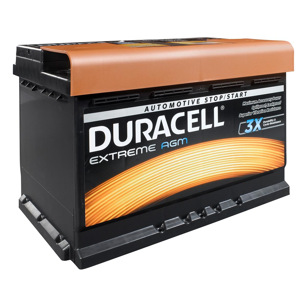 Батарея акумуляторна Duracell Extreme AGM 12В 80Ач 800А(EN) R+ Duracell DE 80 AGM - Фото #1
