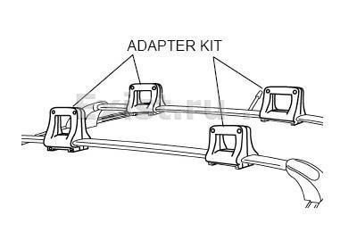 Комплект адаптеров для багажных дуг MAZDA E221-V4-715F - Фото #1