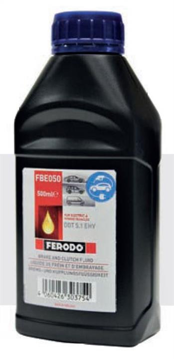 Жидкость тормозная для электро и гибридных автомобилей DOT 5.1 EHV, 0,5 л FERODO FBE050 - Фото #1