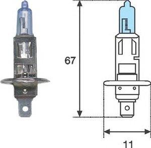 Автолампа H1 12V 55W цоколь P145s голубой свет MAGNETI MARELLI H1 12 BL