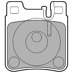 Тормозные колодки, дисковые DELPHI LP0841 - Фото #1