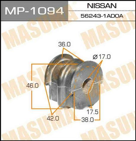 Втулка резиновая СПУ Masuma MP-1094 - Фото #1