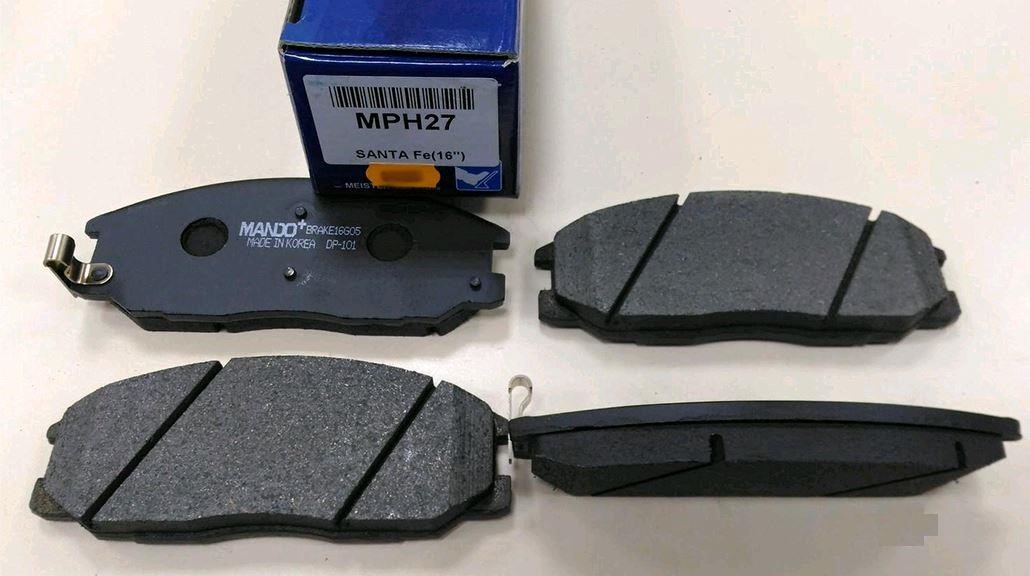 Колодки тормозные дисковые, комплект MANDO MPH27 - Фото #1