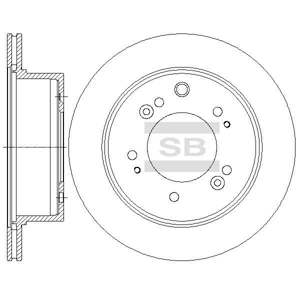 Тормозной диск Sangsin SD2056 - Фото #1