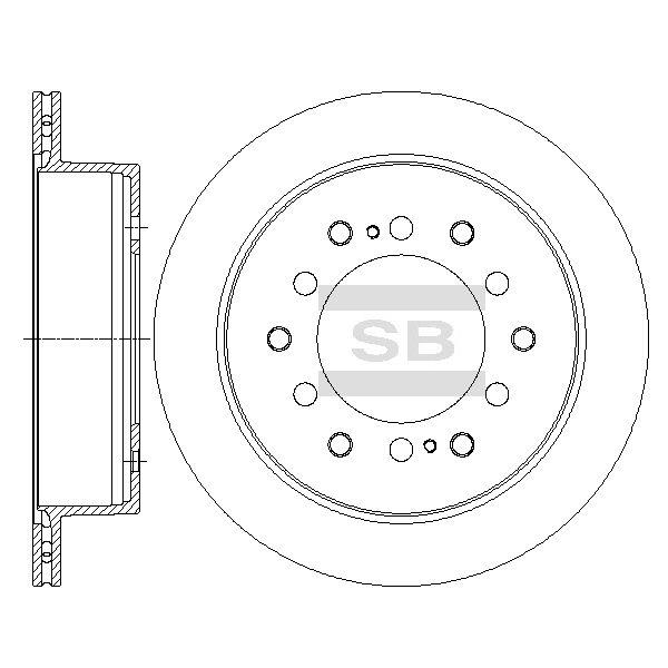 Тормозной диск Sangsin SD4039 - Фото #1