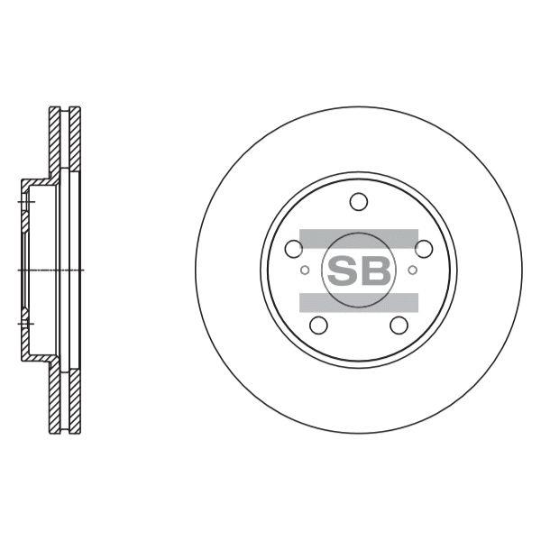 Тормозной диск Sangsin SD4078 - Фото #1