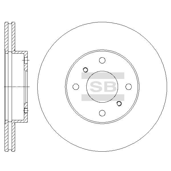 Тормозной диск Sangsin SD4231 - Фото #1