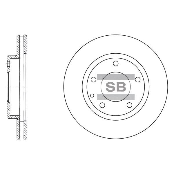 Тормозной диск Sangsin SD4405 - Фото #1